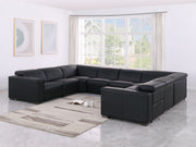 1208 - 8 Piece U Shaped Leather Sectional With 4 Power Recliners & Power Headrest - R&R Furniture Gallery (Fountain Valley, CA)