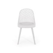 Pair of Noble House Lily Chairs set with cushioned seats and wooden legs, modern dining chair design for home or office use.