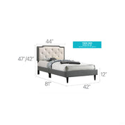 Bed (All in One Box) - Two Tone - R&R Furniture Gallery (Fountain Valley, CA)