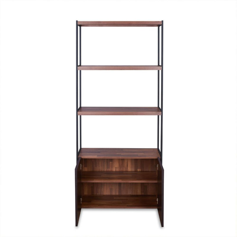Sara - Bookshelf - Walnut & Sandy Black