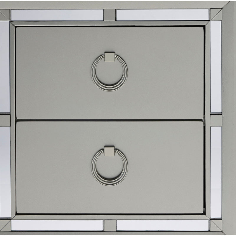 Chloe - Nightstand - Gemstone Silver - R&R Furniture Gallery (Fountain Valley, CA)