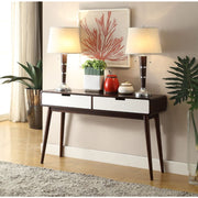Christa - Sofa Table - White & Espresso - R&R Furniture Gallery (Fountain Valley, CA)