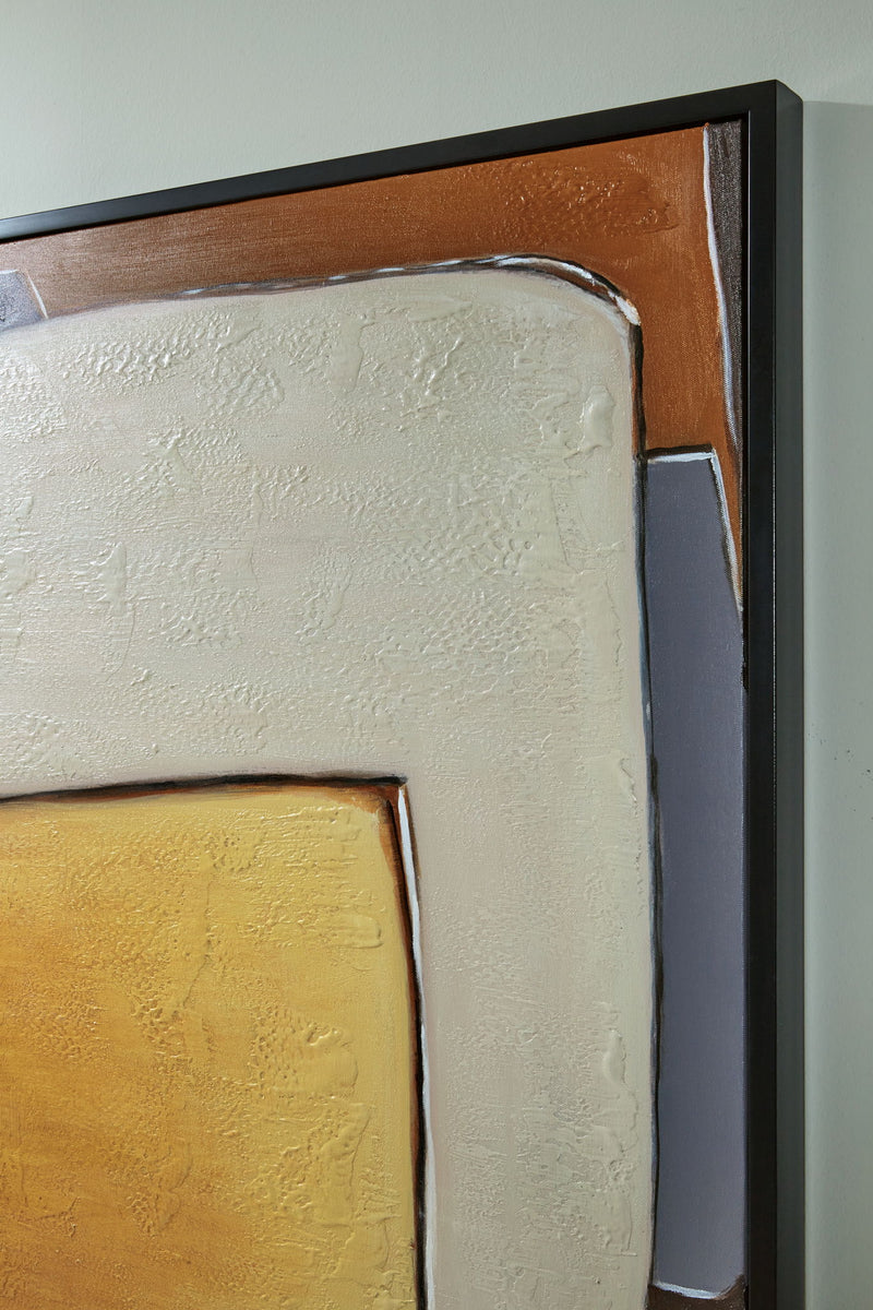 Actman - Wall Art - Cream / Brown / Gray - R&R Furniture Gallery (Fountain Valley, CA)