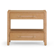 Brandyss - Birdseye Maple 2-Drawer Nightstand - Light Brown - R&R Furniture Gallery (Fountain Valley, CA)