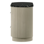 Travonte - Nightstand - Gray / Beige - R&R Furniture Gallery (Fountain Valley, CA)