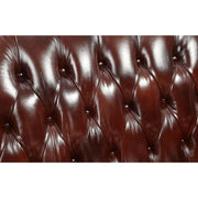 Eustoma - Chair - Cherry Top Grain Leather Match & Walnut - R&R Furniture Gallery (Fountain Valley, CA)