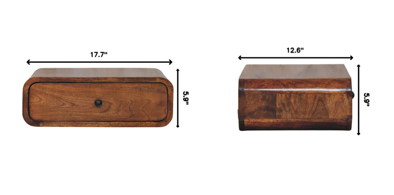 Avora - Wall Mounted 1 Drawer Nightstand - R&R Furniture Gallery (Fountain Valley, CA)