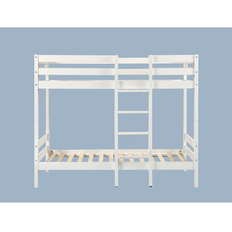 Esin - Twin Over Twin Bunk Bed - White - R&R Furniture Gallery (Fountain Valley, CA)