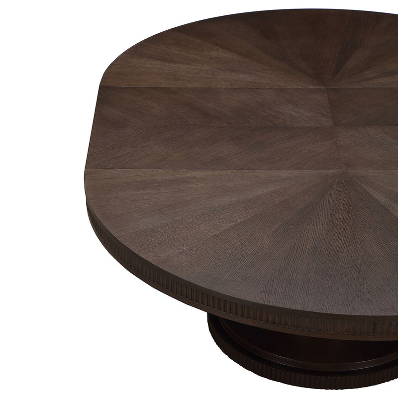 West Kensington - Oval Dining Table - Medium Espresso - R&R Furniture Gallery (Fountain Valley, CA)