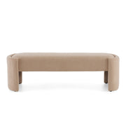 Simple Long Ottoman Bench - Light Camel - R&R Furniture Gallery (Fountain Valley, CA)