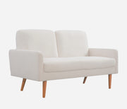 Loveseat Sofa, European Style With Sleek Design, Modern & Vintage Flair, Upholstered 2 Seater Couch - R&R Furniture Gallery (Fountain Valley, CA)