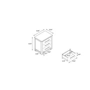 Avery - Nightstand With Top Spacious Drawers, Block Feet - Beige - R&R Furniture Gallery (Fountain Valley, CA)