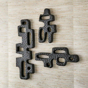 Chiseled Silhouette - Wall Sculptures (Set of 2) - Woodtone