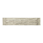 Noble House Carlisle dining bench with wooden legs and upholstered seat, ideal for kitchen or dining room seating.