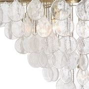 Uttermost Goccia tear drop glass pendant light hanging with a sleek, transparent glass teardrop shape for modern interior decor.