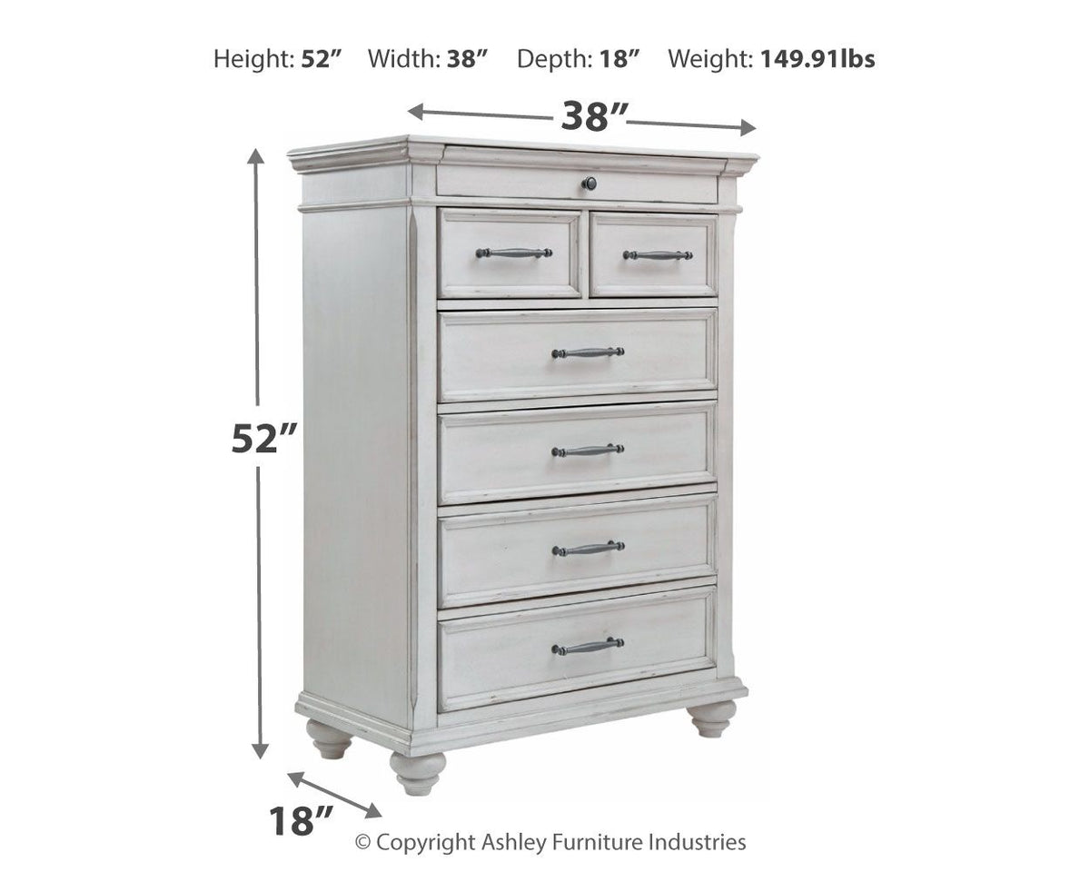Kanwyn - Chest - Whitewash - R&R Furniture Gallery (Fountain Valley, CA)