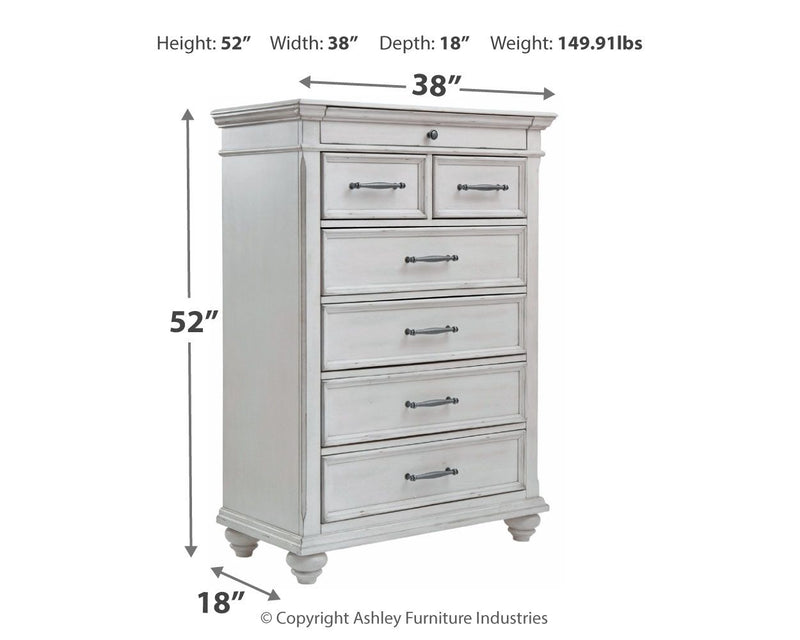 Kanwyn - Chest - Whitewash - R&R Furniture Gallery (Fountain Valley, CA)