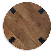 Hanneforth - Round End Table - Brown - R&R Furniture Gallery (Fountain Valley, CA)