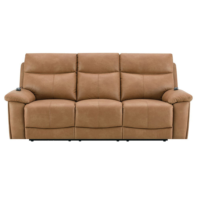 Chavis - Power Motion Sofa With USB & Power Headrest - Brown - R&R Furniture Gallery (Fountain Valley, CA)