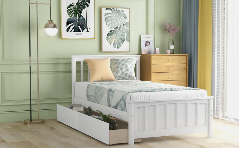 Platform Bed With Two Drawers - R&R Furniture Gallery (Fountain Valley, CA)