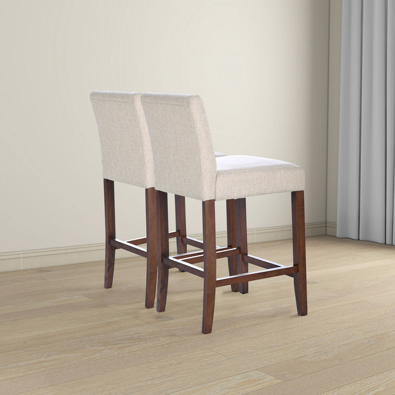 Dorian - Counter Chair (Set of 2) - Beige - R&R Furniture Gallery (Fountain Valley, CA)