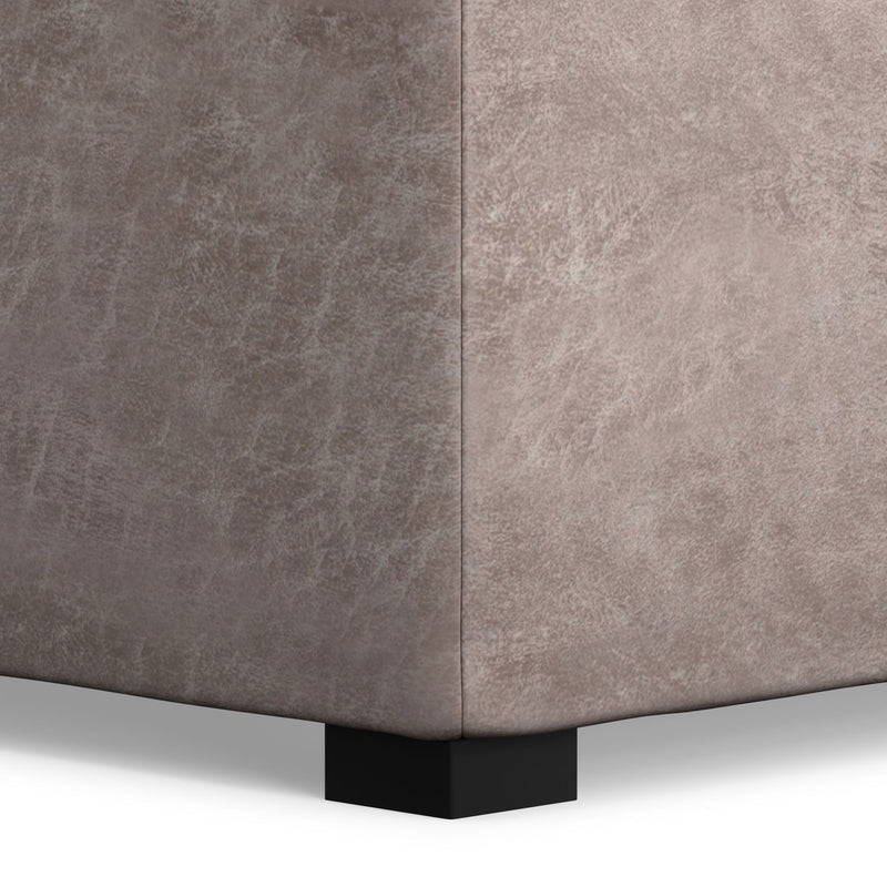 Avalon - Square Coffee Table, Storage Ottoman - R&R Furniture Gallery (Fountain Valley, CA)