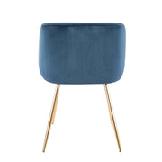 Set of two Lumi Source Fran contemporary elegant design chairs with sleek modern styling and comfortable seating.