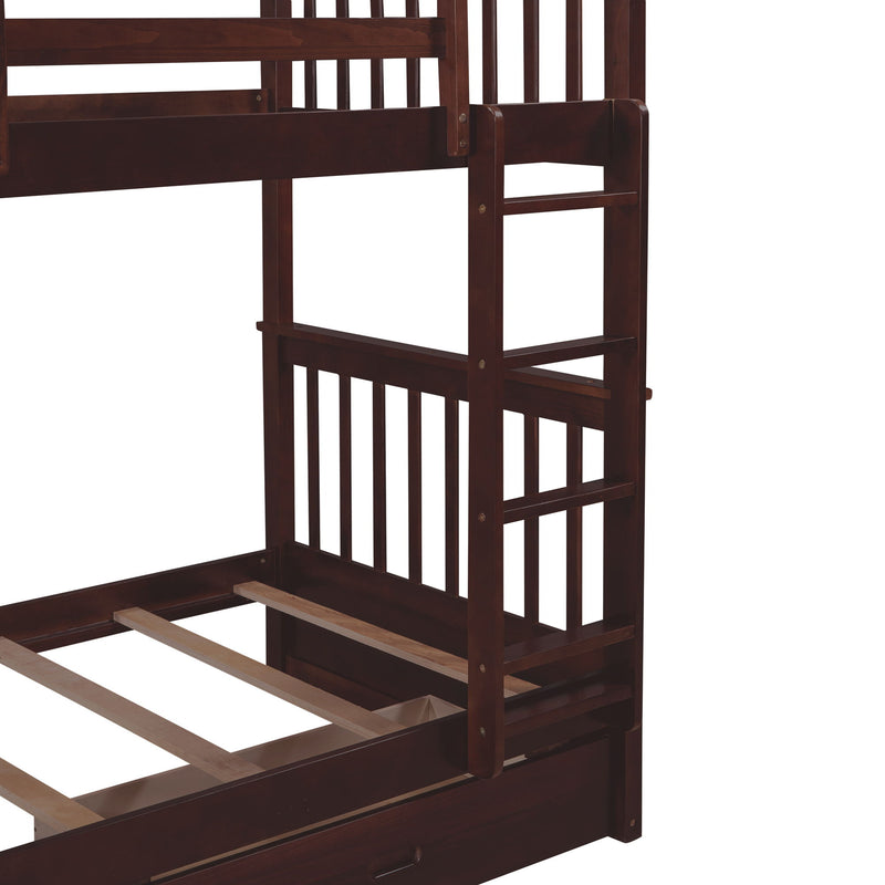 Bunk Bed With Ladders And 2 Storage Drawers - R&R Furniture Gallery (Fountain Valley, CA)
