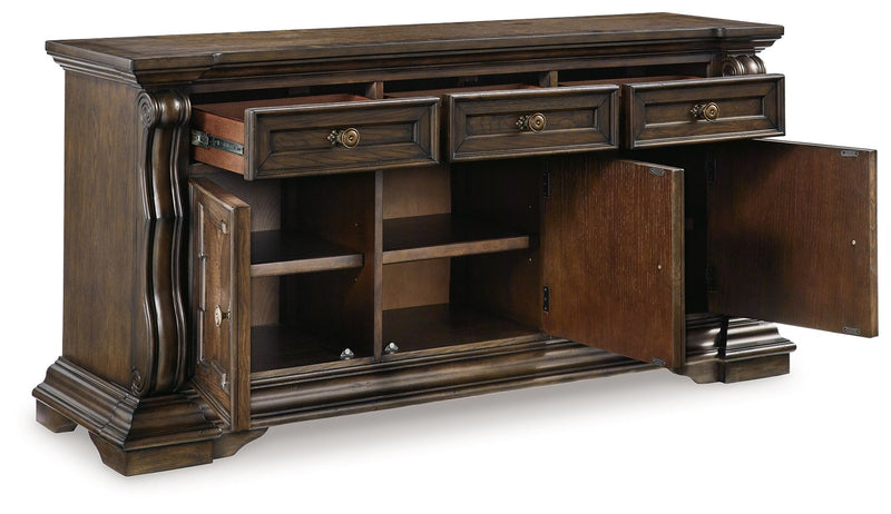Maylee - Dining Room Buffet - Dark Brown - R&R Furniture Gallery (Fountain Valley, CA)