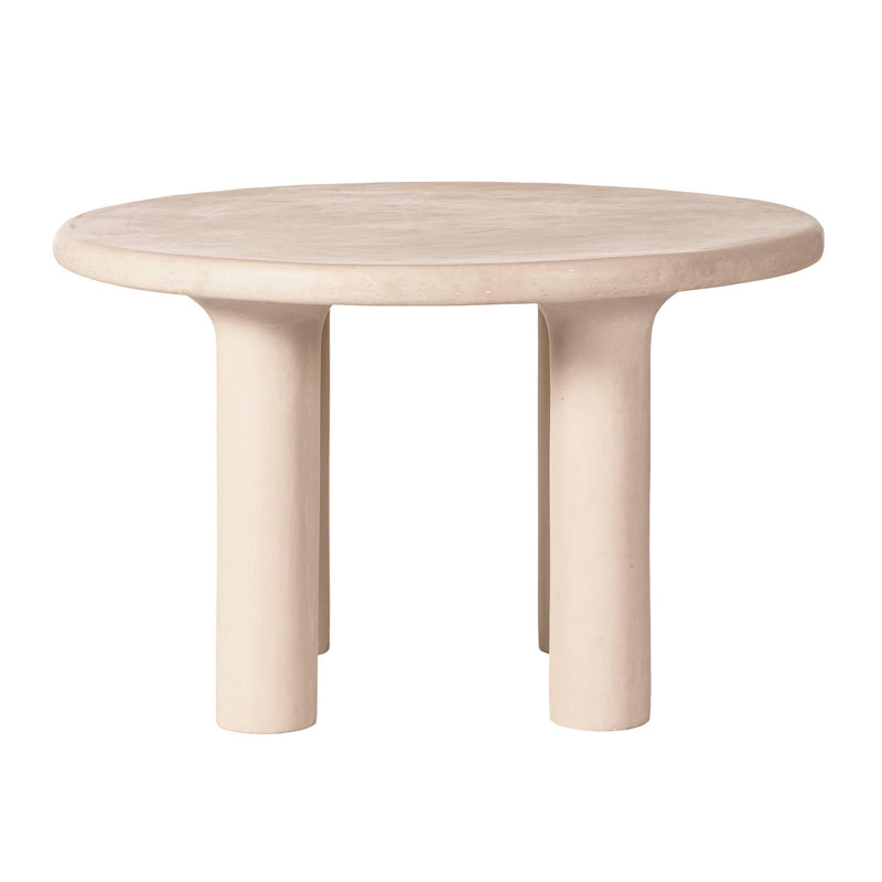 Barbara - 47" Indoor / Outdoor Round Dining Table - Cream - R&R Furniture Gallery (Fountain Valley, CA)