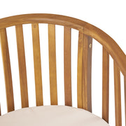Outdoor Wooden Dining Chairs With Cushions (Set of 2) - R&R Furniture Gallery (Fountain Valley, CA)