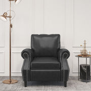 Contemporary Club Chair With Nailhead Trim And Rolled Armrests - R&R Furniture Gallery (Fountain Valley, CA)