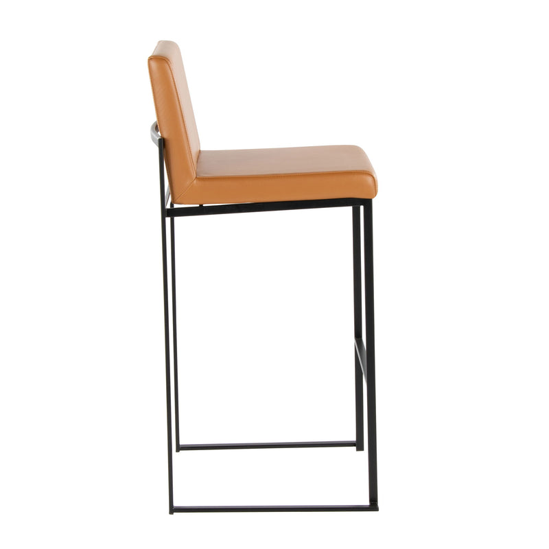 Lumi Source Fuji high back barstool from contemporary stool set with elegant design and wooden finish, ideal for modern kitchen or bar.