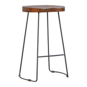 Chunky Bar Stool - Chestnut - R&R Furniture Gallery (Fountain Valley, CA)