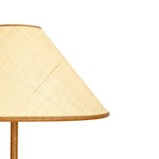 Keria - Vegan Leather and Raffia Designer Floor Lamp - Natural - R&R Furniture Gallery (Fountain Valley, CA)