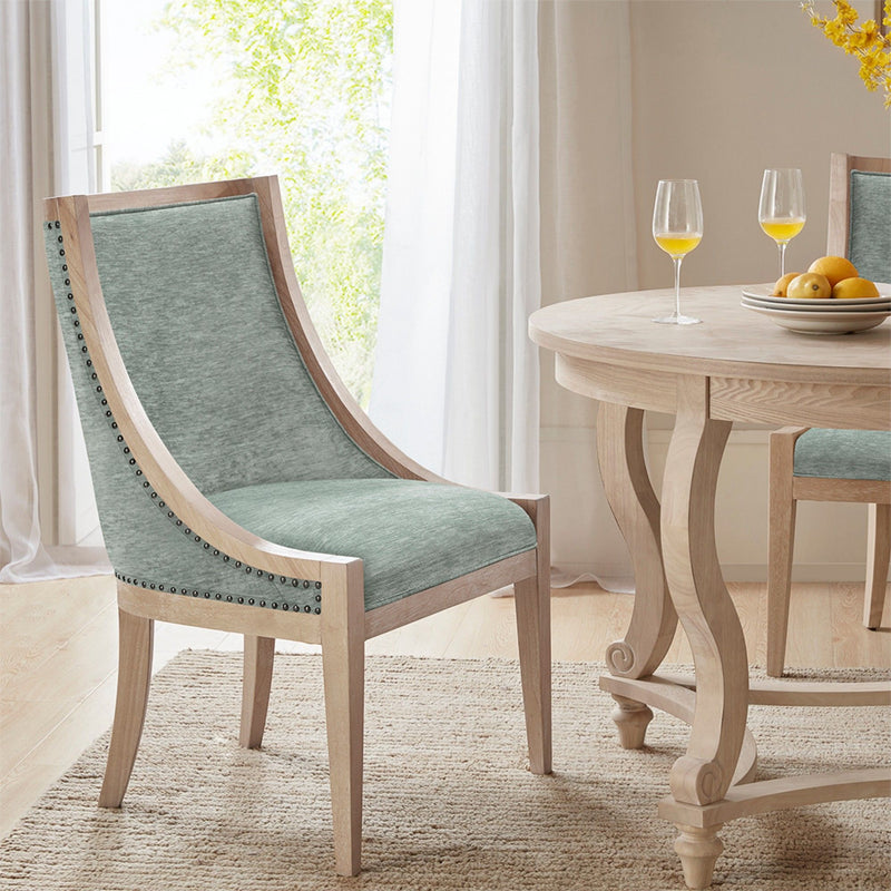 Upholstered Dining Chair With Nailhead Trim - R&R Furniture Gallery (Fountain Valley, CA)