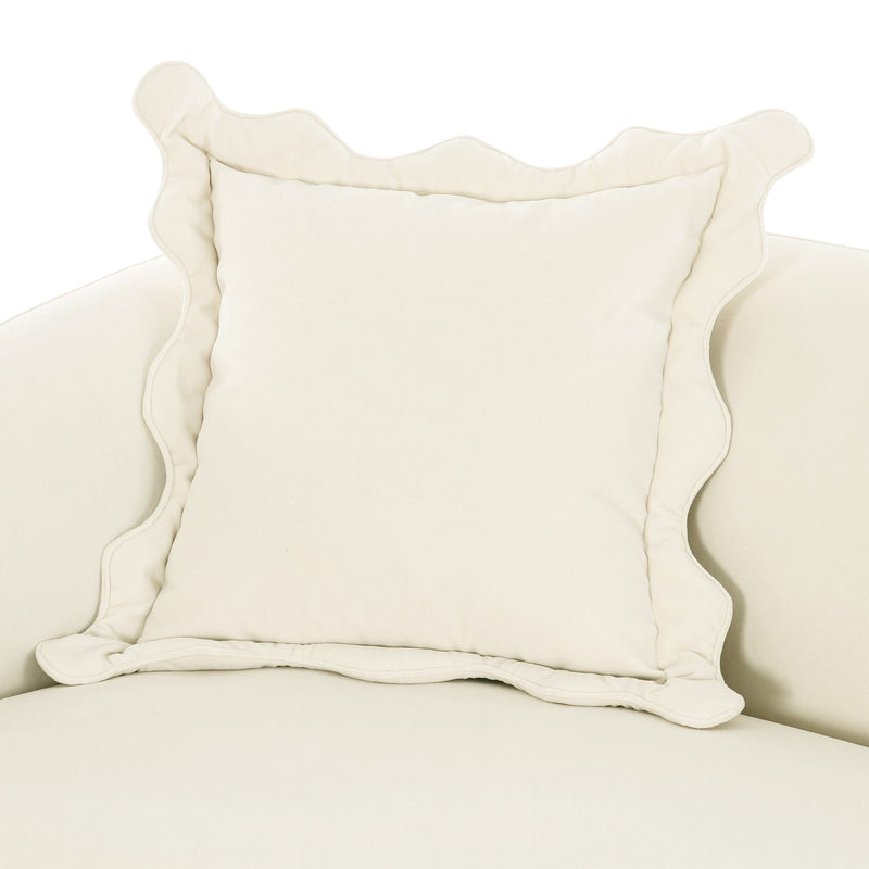 Lou - Performance Velvet Sofa - Cream - R&R Furniture Gallery (Fountain Valley, CA)