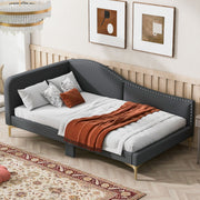 Upholstered Daybed With Headboard And Armrest, Support Legs - R&R Furniture Gallery (Fountain Valley, CA)