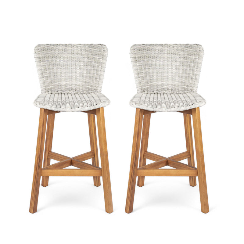 Lymington - Outdoor Bar Stool (Set of 2) - R&R Furniture Gallery (Fountain Valley, CA)