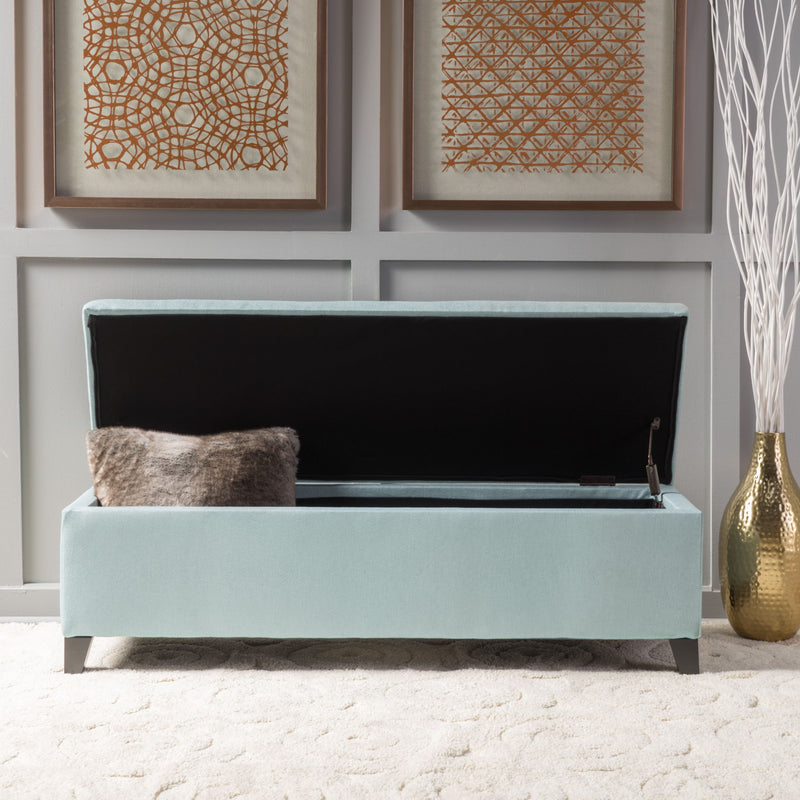 Contemporary Storage Ottoman Bench With Upholstery - R&R Furniture Gallery (Fountain Valley, CA)