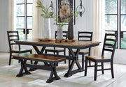 Wildenauer - Dining Room Side Chair (Set of 2) - Brown / Black - R&R Furniture Gallery (Fountain Valley, CA)