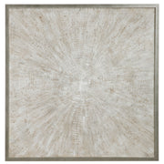 Uttermost Mesmerize abstract canvas art featuring Pearl Silver tones, modern wall decor with swirling patterns and textured finish.