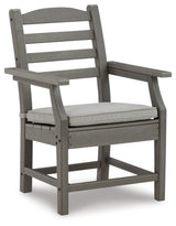 Visola - Arm Chair With Cushion (Set of 2) - Gray - R&R Furniture Gallery (Fountain Valley, CA)