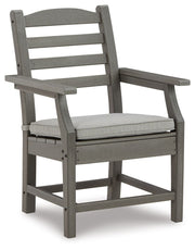 Visola - Arm Chair With Cushion (Set of 2) - Gray - R&R Furniture Gallery (Fountain Valley, CA)