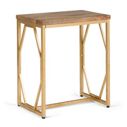 Selma - Handcrafted Metal And Wood Accent Table - R&R Furniture Gallery (Fountain Valley, CA)