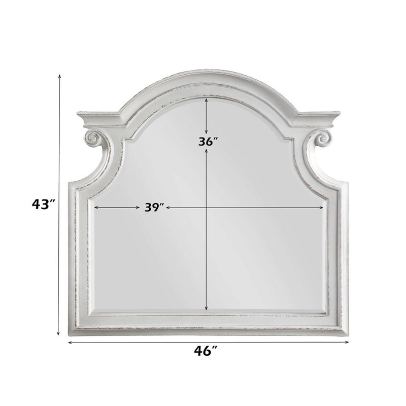 Florian - Mirror - Antique White - R&R Furniture Gallery (Fountain Valley, CA)