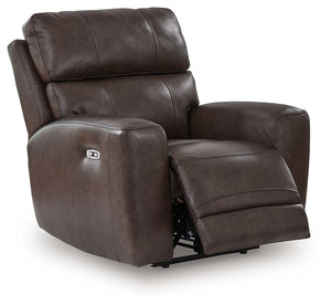 Crossplex - Power Recliner / Adjustable Headrest - Smoke - R&R Furniture Gallery (Fountain Valley, CA)