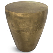 Cavan - Cast Aluminum Side Table - Antique Brass - R&R Furniture Gallery (Fountain Valley, CA)