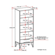 Harper - Bookcase With Storage - Walnut Brown - R&R Furniture Gallery (Fountain Valley, CA)