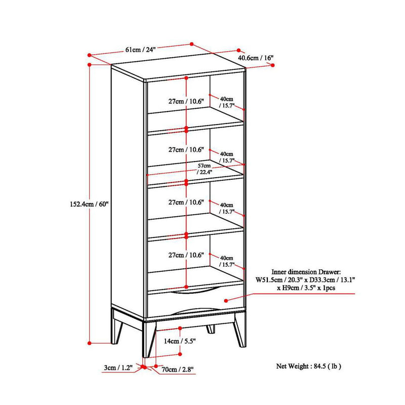 Harper - Handcrafted Bookcase With Storage - R&R Furniture Gallery (Fountain Valley, CA)